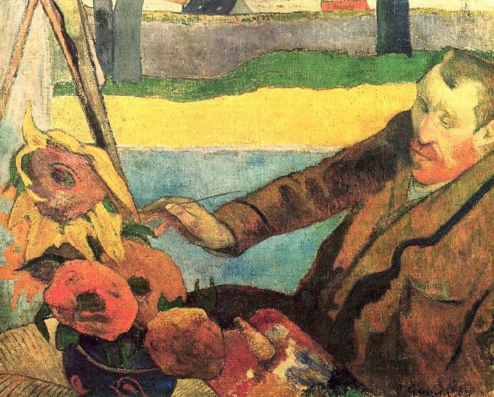 Paul Gauguin Van Gogh Painting Sunflowers China oil painting art
